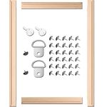 ARTIQO DIY Canvas Stretcher Bars 16x24 Inch Canvas Frame Kit - Easy to Assemble, Gallery Wrap Oil Frame Kits Canvas Wood Stretcher Bars- for Oil Paintings, Prints, Paint by Numbers & Posters