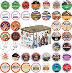 Coffee Variety Sampler Pack Single Serve Cups for Keurig K-Cup Brewers 40 Count (Premium Sampler)