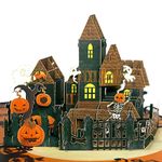 GREETING ART Halloween Cards,Halloween Holiday Cards,3D Greeting Pop Up Halloween Card,Halloween Greeting Cards for Kids,Friends,Wife,Husband, Him, Women