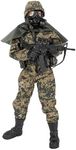 WORLD PEACEKEEPERS from Peterkin | 12" Marine (NBC Specialist) Action Figure & Accessories | 1:6 Scale | Action Figures & Accessories | Ages 3+