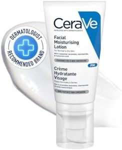 CeraVe Facial Moisturising Lotion PM For Normal to Dry Skin, For Daily Use, Hyaluronic Acid + Niacinamide + Ceramides, Lightweight & Non-Greasy, Fragrance Free + Non-Comedogenic + Oil-Free, 52ml