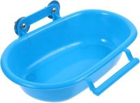 Reusable Bird Bathtub Box Bird Bath,Bird Bath for Cage,Small Tub Bowl for Hang Inside Cage Birdbath Shower,Parrot Shower Bird Cage Accessories for Small Birds Parrots Canary Lovebirds (Blue)