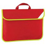 Quadra Enhanced-Viz Book Bag - 4 Litres (One Size) (Classic Red)