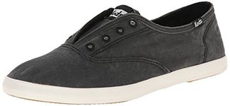 Keds Women's Chillax Wash Twill Sneaker, Charcoal, 9 M US