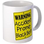 CafePress Accident Prone Black Belt Mug 11 oz (325 ml) Ceramic Coffee Mug