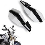 22mm 28mm Motorcycle Handguard Hand Guard Fit Pit Dirt Bike Motocross Enduro Supermoto Racing ATV Quad CRF YZF KTM KXF RMZ KLX DRZ (White)