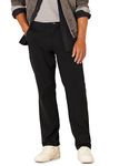 Amazon Essentials Men's Classic-Fit Casual Stretch Chino Trouser, Black, 36W / 33L