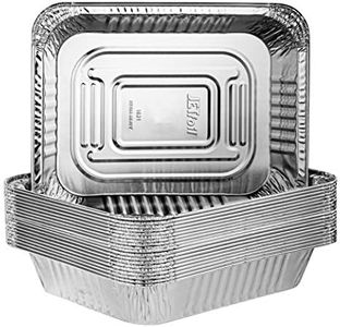 Plasticpro Disposable 9 x 13 Heavy Weight Aluminum Foil Pans Half Size Deep Steam Table Bakeware - Cookware Perfect for Baking Cakes, Bread, Meatloaf, Lasagna Pack of 20