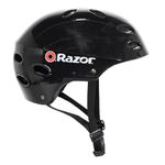 Razor V-17 Youth Multi-Sport Helmet, Gloss Black