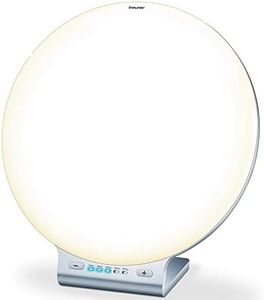 Beurer TL70 LED SAD Lamp | Helps Combat Seasonal affective Disorder | 10,000 lux | Table-top Daylight lamp | Slim Design | UV-Free LED Light Therapy | Medically Certified, White
