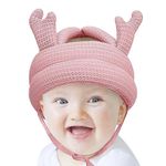 Babies Bloom Toddler Walking Safety Helmet| Head Protector Breathable Headguard Safety Helmet (6-36 M) (Pink)