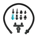 BEWELLAERO High Pressure Air Hose Kit with 8 Nozzles,Electric Paddle Board Pump Hose Replacement with a Free Tee Shape Air Splitter for The Manta 25 PSI Ultra Fast Sup Electric Pump