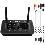 1Mii B03 Long Range Bluetooth 5.3 Transmitter Receiver for TV Home Stereo BT Headphones, aptX Adaptive & LL & HD Bluetooth Audio Adapter, Splitter for Wired & Wireless, Optical RCA AUX 3.5mm Ports
