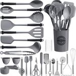 Kikcoin 43Pcs Large Kitchen Utensil