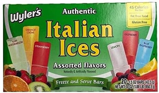 Wyler's Italian Ices Original Flavors 2 Pack - 40 1.5 oz Pops
