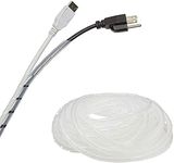 Stockroom Plus Clear Spiral Cable Wrap for Cables, Expandable Wire Organizer (20 Meters)