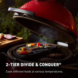 Kamado Joe Classic II Grill – Red Ceramic Charcoal BBQ