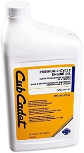 CUB CADET 490-000-C044 SAE 10W-30 Engine Oil 32oz 50 RZT42 XT1-LT46 XT1-LT42 RZT-42 CC760ES XT2-LX46 RZT-S42 XT1-LT50