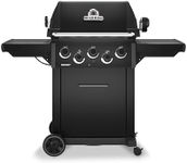 Broil King 844187 Signet 390 Shadow 3-Burner Natural Gas Grill in Black with Side Burner and Rear Rotisserie Burner