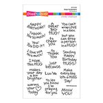 Spellbinders Stampendous Hugs Sentiments Clear Stamp Set