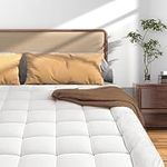 Full Size Mattress Pad Pillow Top Mattress Cover Quilted Fitted Mattress Protector Extra Long Cotton Top 8-21" Deep Pocket Cooling Mattress Topper (39x80 Inches)