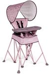 Baby Delight Go with Me Uplift Deluxe Portable High Chair | Travel High Chair | Sun Canopy | Indoor and Outdoor | Canyon Rose