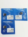 Renata Watch Battery Swiss Made Renata 379 or SR521SW OR AG0 1.5V (3 x 379 or SR 521 SW)