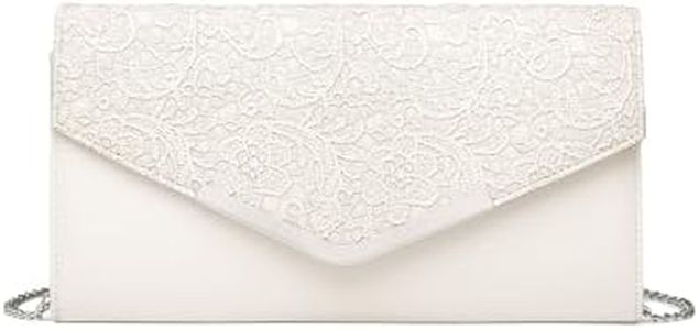 Miss Lulu Bolso de Clutch, Elegante Bolso de Encaje Hombro con Cadena, Bolso de la manera del embrague, favor del partido de las muchachas, de la novia mamá tarde del banquete