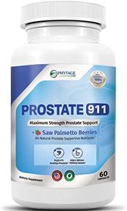 Prostate 911 Men’s Health Supplement - Saw Palmetto Support Prostate Function with Beta Sitosterol (60 Capsules)