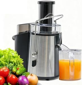 OLIXIS Centrifugal Juicer Machines, 700W Juice Extractor with 3" Feed Chute for Whole Vegetable and Fruit, Electric Juicer with Dual-Speed Quick Juicing, Easy to Clean, BPA-Free, Silver