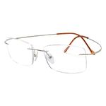 Titanium Rimless Eyeglasses Men Gold