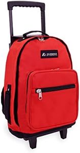 Everest Wheeled Backpack - Standard, Red, One Size