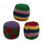 Hackey Sack Knitted Bean Bags - 3 P