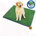 Sage Square Dog Cat Potty Toilet Patch Training Pad for Indoor or Outdoor Use, 3 Pieces Puppy Training Pad Dog Relief System (1 Set of 3 Pieces)
