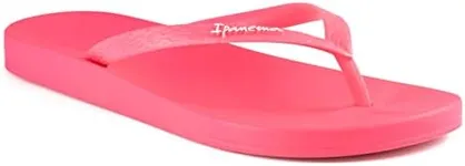 Ipanema Ana Colors Collection Flip Flops for Women, Cute Comfortable Brazilian Beach Sandals, Pink & Fluorine Pink, 10