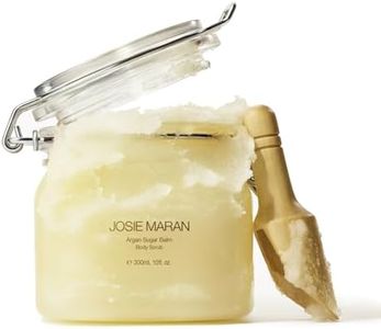 Josie Maran Sugar Body Scrub - Argan Oil Exfoliating Sugar Scrub with Coconut Oil & Shea Butter - Softens, Smooths & Hydrates Dry Skin - Vegan & Cruelty Free - Sweet Clementine (10 oz)