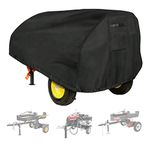 Aaaspark Waterproof Heavy-Duty Log Splitter Cover-(83"x45" x39") Weather-Resistant Storage Cover,Black