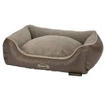 Scruffs Chateau Orthopaedic Memory Box Bed for Dogs, 60 x 50 cm, Medium, Latte, 6 kg