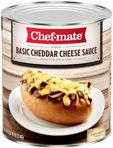 Chef-mate Basic Cheddar Cheese Sauce, Canned Food for Mac and Cheese, 6 lb 10 oz (#10 Can Bulk)