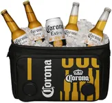 Corona Insulated Cooler with Speakers Modern Floating Cooler with Speakers Super Portable Travel Cooler Durable Speaker Cooler with Bluetooth for Parties, Festivals, Boats, and Beaches, holds 24 cans,