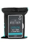 The Nobleman Men's Cooling Face + Body Cleansing Wipes, Eucalyptus - 30 Count