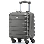 Flight Knight Lightweight 4 Wheel ABS Hard Case Suitcases Cabin Carry On Hand Luggage Approved for Over 100 Airlines Including easyJet & Maximum Size for Vueling & Wizz Air 40x30x20cm