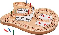 Mainstreet Classics Wooden 29" Cribbage Board Game Set