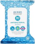 Ocean Healthcare Antibacterial Wipes | Kills 99.9% of Bacteria | Fragrance Free | Alcohol Free | 30pk