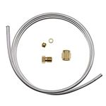 Meter Star 0.16"(4mm) Aluminum Tubing Kit,Gas Pilot Tubing Kit with Compression Olive Fittings M8x1 Female and Male Nuts, Valve Pilot Burner Tube Pipe Assembly,Length 39.5 Inch