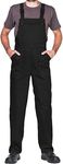 Work Bib and Brace Overalls, Overalls Men, Bib and Brace Dungarees Mens, Made in EU, Mazalat Protective Coverall, S -3XL Size - Made in EU - Work Trousers for Man, Lots of Colors, Black, S
