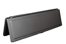 MAGNETIC - Letterbox Draught Excluder - Satin Black Finish - Magnetic Weatherproofing - Made in The UK - Magflap MK2 Version with Higher Aperture 70mm