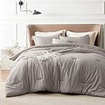 Bedsure Full Comforter Set - Linen 