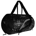 WILD MODA 40L Fitfusion: Polyester Gym Bag (Black & Grey)