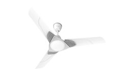 Polycab Aereo Plus Star Rated, 1200mm Ceiling Fan For Home | 100% Copper, High Speed & Air Delivery | Saves Up To 33% Electricity, Rust-Proof Blades, 52 Watt | 3 Years Warranty【Cool Grey Silver】